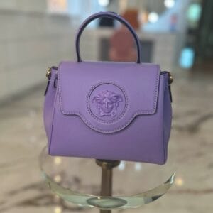 NWT Versace La Medusa Purple Shoulder Bag