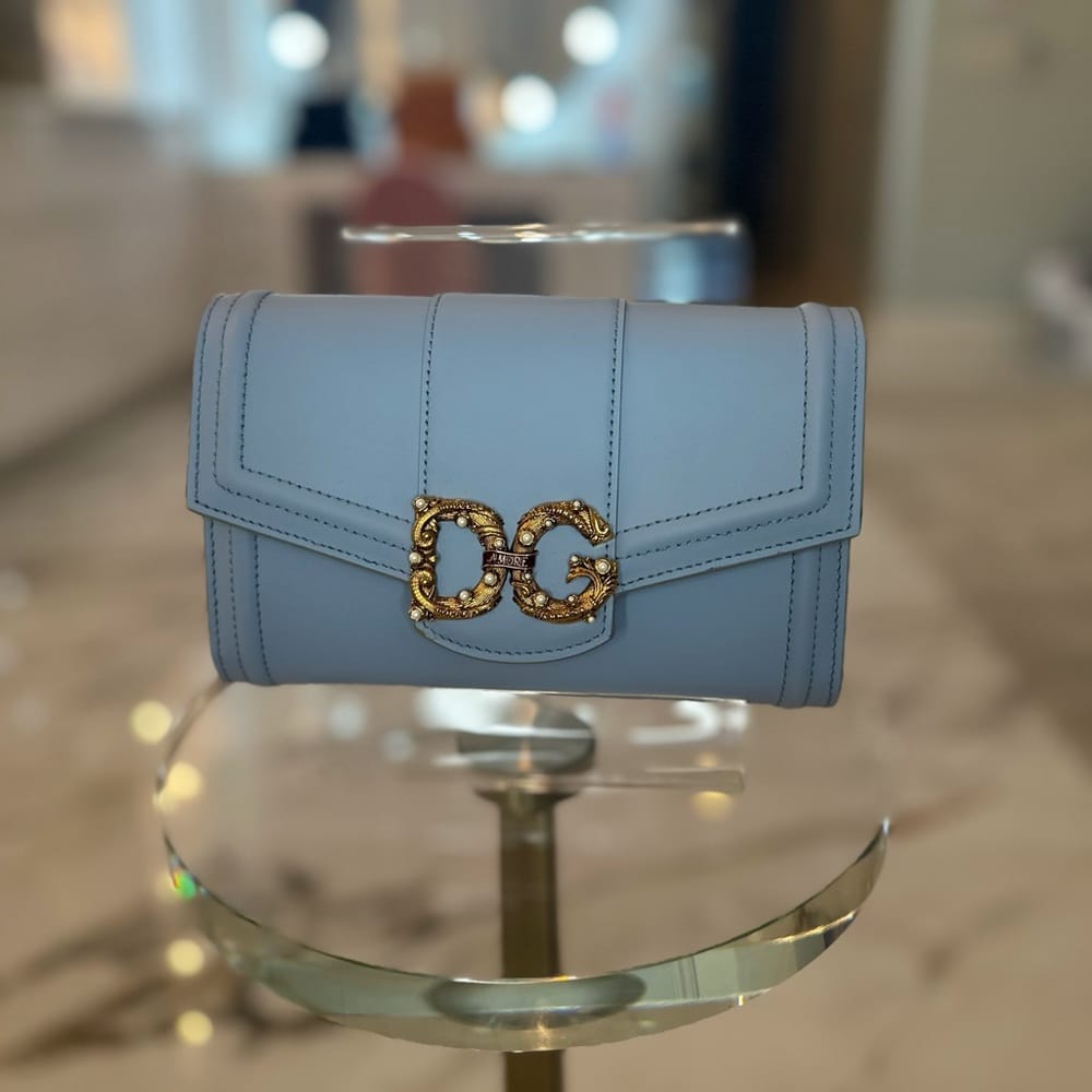 NWT Dolce & Gabbana DG Amore Leather Wallet Bag