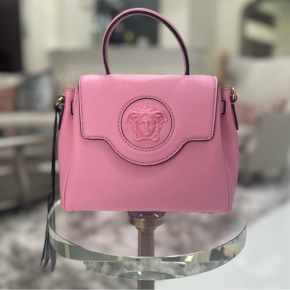 NWT Versace La Medusa Pink Shoulder Bag