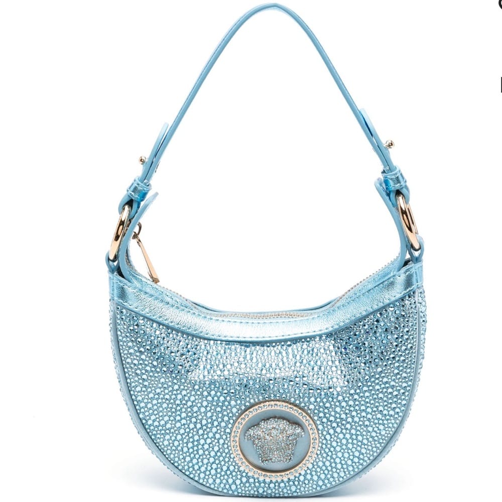 NWT Versace Mini Crystal Hobo Bag
