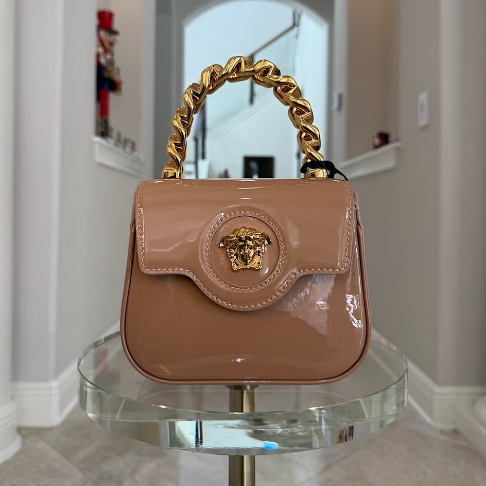 NWT Versace La Medusa Patent Mini Bag