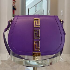 NWT Versace Greca Goddess Leather Crossbody Bag